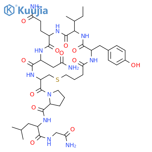 oxytocin, deamino-1-carba- structure