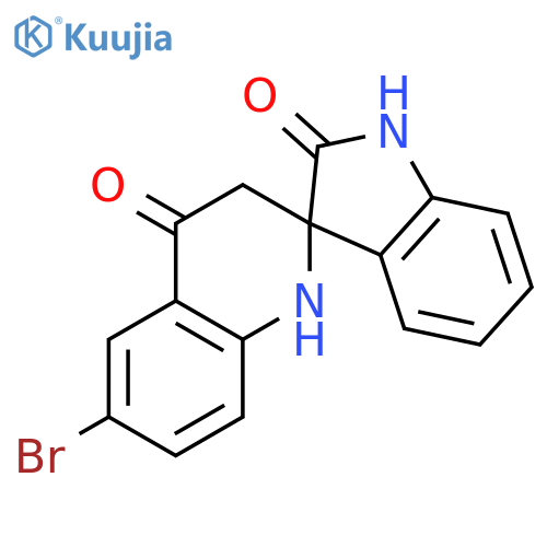 Spiro[3H-indole-3,2'(1'H)-quinoline]-2,4'(1H,3'H)-dione, 6'-bromo- structure