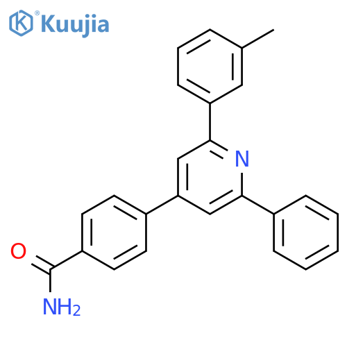 Benzamide, 4-[2-(3-methylphenyl)-6-phenyl-4-pyridinyl]- structure