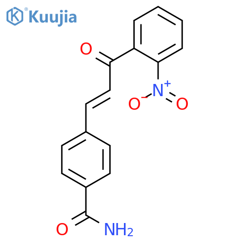 Benzamide, 4-[3-(2-nitrophenyl)-3-oxo-1-propenyl]- structure