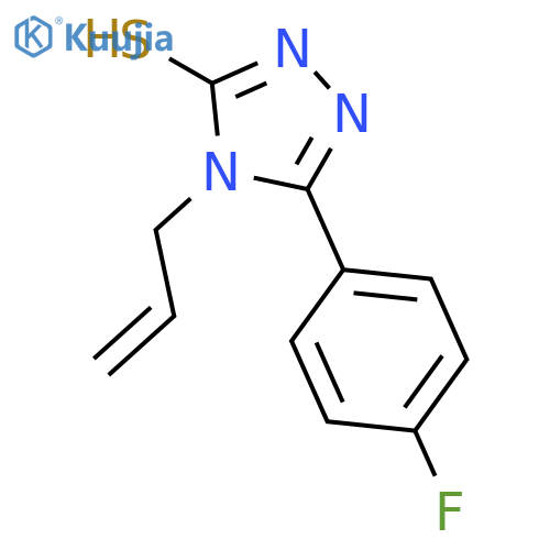 3-(4-fluorophenyl)-4-(prop-2-en-1-yl)-4,5-dihydro-1H-1,2,4-triazole-5-thione structure