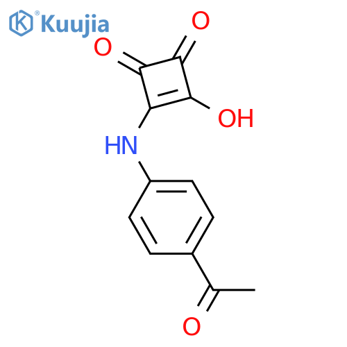 3-Cyclobutene-1,2-dione, 3-[(4-acetylphenyl)amino]-4-hydroxy- structure