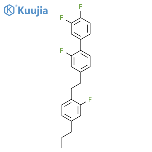 1,1'-Biphenyl, 2,3',4'-trifluoro-4-[2-(2-fluoro-4-propylphenyl)ethyl]- structure