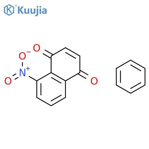 1,4-Naphthalenedione, 5-nitro-, compd. with benzene (1:1) structure