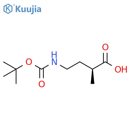 Butanoic acid,4-[[(1,1-dimethylethoxy)carbonyl]amino]-2-methyl-, (2S)- structure