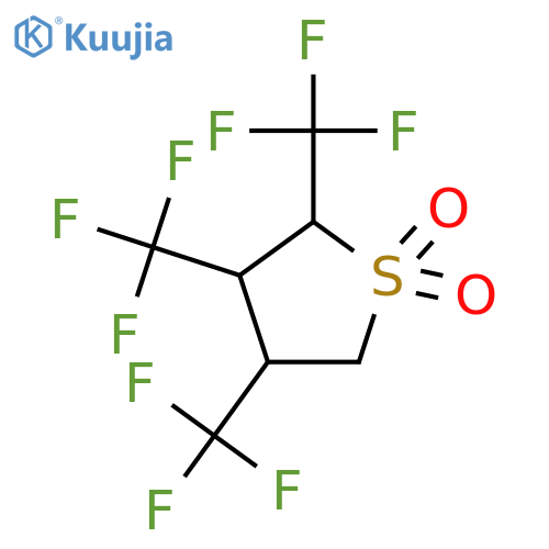 Thiophene, tetrahydro-2,3,4-tris(trifluoromethyl)-, 1,1-dioxide structure
