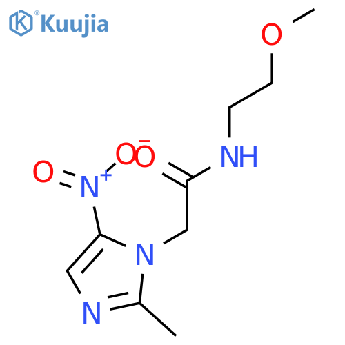 1H-Imidazole-1-acetamide, N-(2-methoxyethyl)-2-methyl-5-nitro- structure