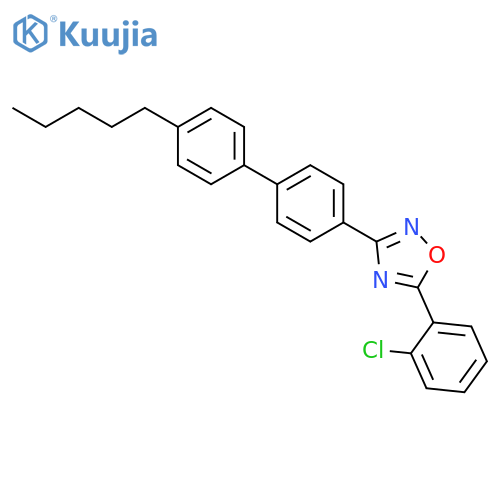 1,2,4-Oxadiazole, 5-(2-chlorophenyl)-3-(4'-pentyl[1,1'-biphenyl]-4-yl)- structure