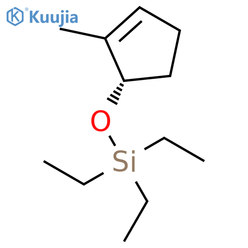 Silane, triethyl[[(1S)-2-methyl-2-cyclopenten-1-yl]oxy]- structure
