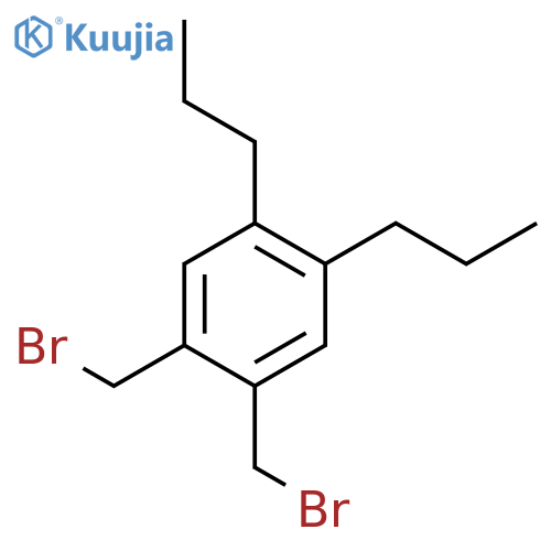 Benzene, 1,2-bis(bromomethyl)-4,5-dipropyl- structure