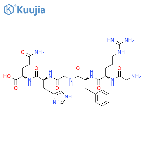 L-Glutamine, glycyl-L-arginyl-L-phenylalanylglycyl-L-histidyl- structure