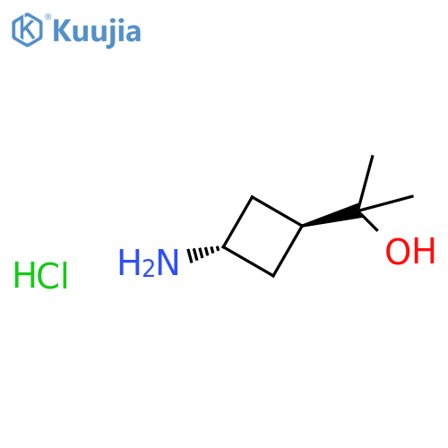 trans-2-(3-aminocyclobutyl)propan-2-ol;hydrochloride structure
