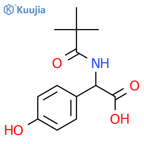 (R)-a-(2,2-Dimethyl-1-oxopropyl)amino-4-hydroxybenzeneacetic Acid structure