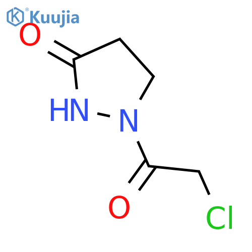 3-Pyrazolidinone,1-(2-chloroacetyl)- structure