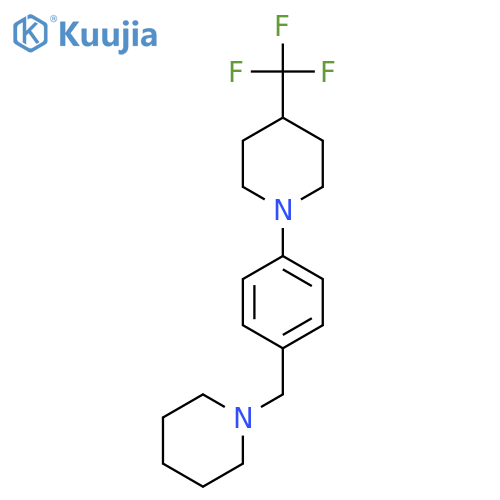 1-[4-(Piperidin-1-ylmethyl)phenyl]-4-(trifluoromethyl)piperidine structure