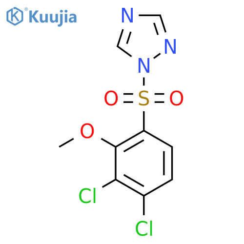 1-(3,4-dichloro-2-methoxybenzenesulfonyl)-1H-1,2,4-triazole structure
