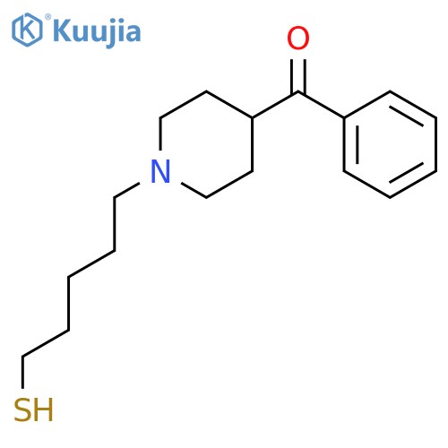 Methanone, [1-(5-mercaptopentyl)-4-piperidinyl]phenyl- structure