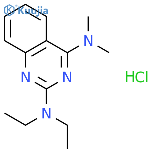 2,4-Quinazolinediamine, N2,N2-diethyl-N4,N4-dimethyl-, hydrochloride structure