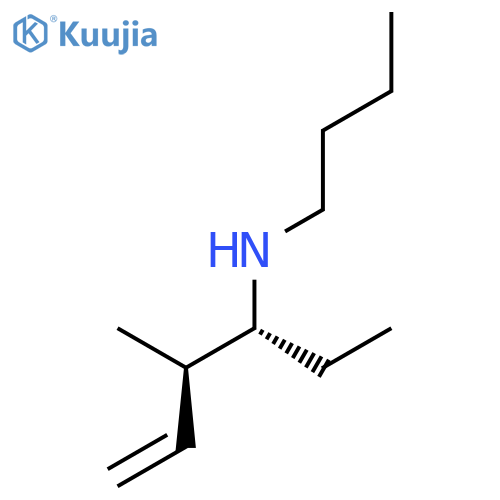 5-Hexen-3-amine, N-butyl-4-methyl-, (R*,R*)- structure