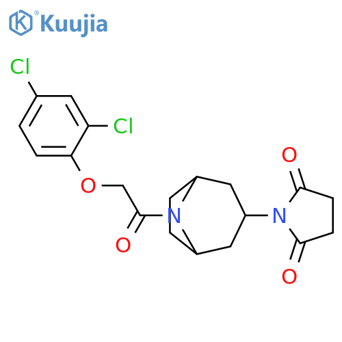 1-[8-[2-(2,4-Dichlorophenoxy)acetyl]-8-azabicyclo[3.2.1]oct-3-yl]-2,5-pyrrolidinedione structure