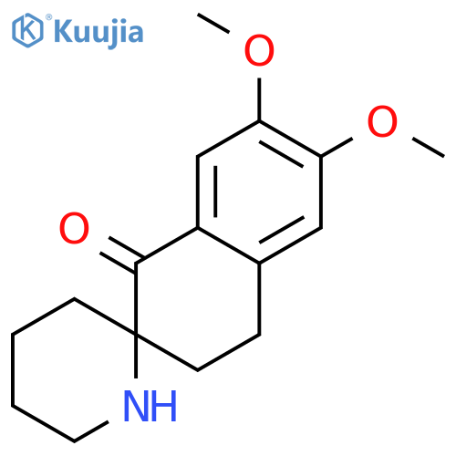6,7-dimethoxy-3,4-dihydro-1H-spiro[naphthalene-2,2'-piperidin]-1-one structure
