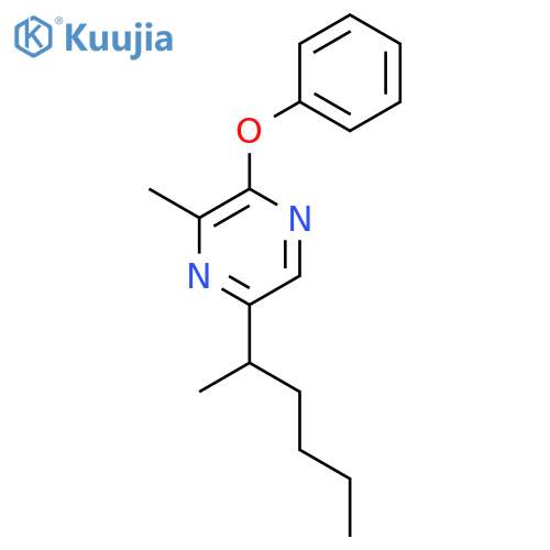 Pyrazine, 5-sec-hexyl-3-methyl-2-phenoxy- structure