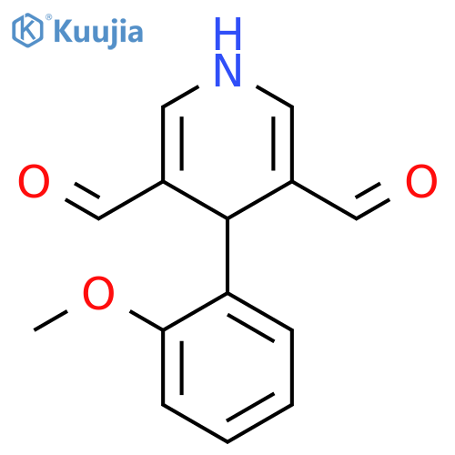 3,5-Pyridinedicarboxaldehyde, 1,4-dihydro-4-(2-methoxyphenyl)- structure