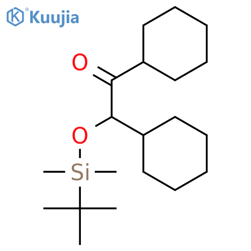 Ethanone, 1,2-dicyclohexyl-2-[[(1,1-dimethylethyl)dimethylsilyl]oxy]- structure