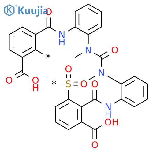 Poly[sulfonyl(carboxyphenylene)carbonyliminophenylene(methylimino)carbonyl(methylimino)phenyleneiminocarbonyl(carboxyphenylene)] structure