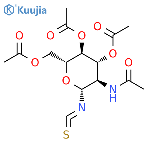 2-Acetamido-3,4,6-tri-O-acetyl-2-deoxy-b-D-glucopyranosyl Isothiocyanate structure