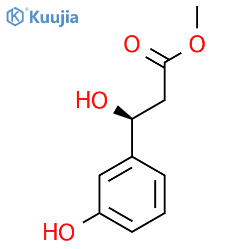 methyl (3S)-3-hydroxy-3-(3-hydroxyphenyl)propanoate structure