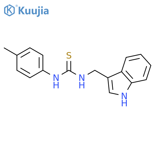 Thiourea, N-(1H-indol-3-ylmethyl)-N'-(4-methylphenyl)- structure