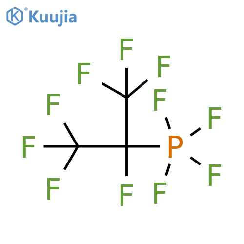 Phosphorane, tetrafluoro[1,2,2,2-tetrafluoro-1-(trifluoromethyl)ethyl]- structure