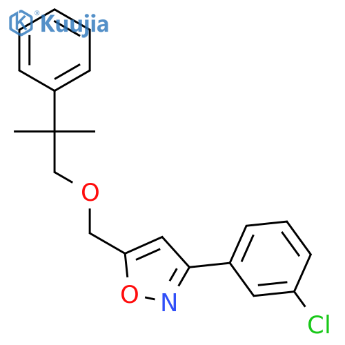 Isoxazole, 3-(3-chlorophenyl)-5-[(2-methyl-2-phenylpropoxy)methyl]- structure