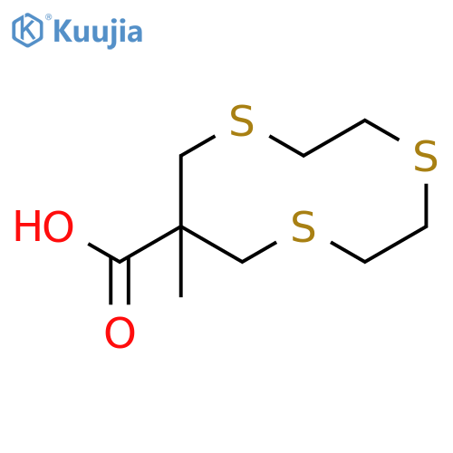 1,4,7-TRITHIECANE-9-CARBOXYLIC ACID, 9-METHYL- structure