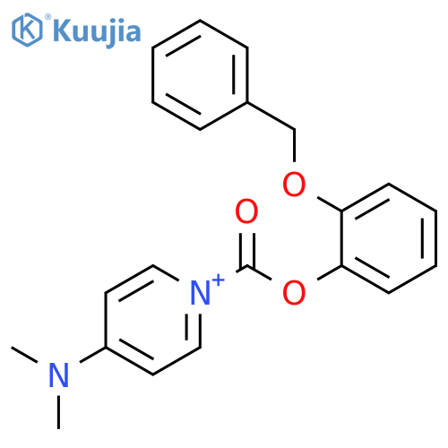 Pyridinium, 4-(dimethylamino)-1-[[2-(phenylmethoxy)phenoxy]carbonyl]- structure