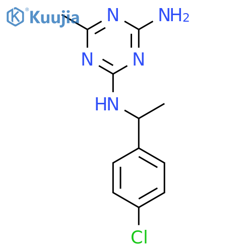 1,3,5-Triazine-2,4-diamine, N-[1-(4-chlorophenyl)ethyl]-6-methyl- structure