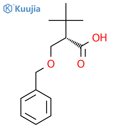 Butanoic acid, 3,3-dimethyl-2-[(phenylmethoxy)methyl]-, (2S)- structure
