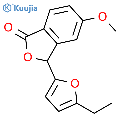 1(3H)-Isobenzofuranone, 3-(5-ethyl-2-furanyl)-5-methoxy- structure