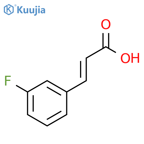 3-Fluorocinnamic acid structure