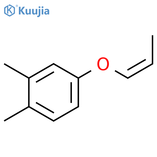 Benzene, 1,2-dimethyl-4-[(1Z)-1-propenyloxy]- structure