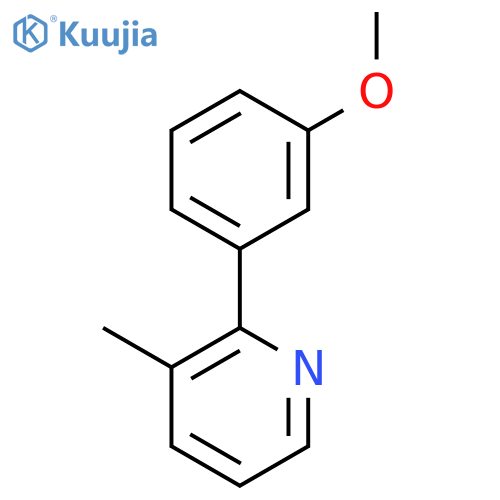 PYRIDINE, 2-(3-METHOXYPHENYL)-3-METHYL- structure