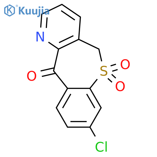 [1]Benzothiepino[4,3-b]pyridin-11(5H)-one, 8-chloro-, 6,6-dioxide structure