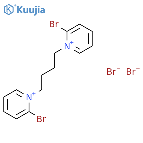 Pyridinium, 1,1'-(1,4-butanediyl)bis[2-bromo-, dibromide structure
