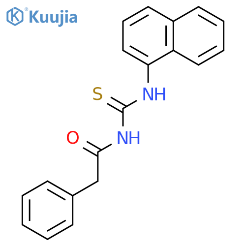Benzeneacetamide, N-[(1-naphthalenylamino)thioxomethyl]- structure