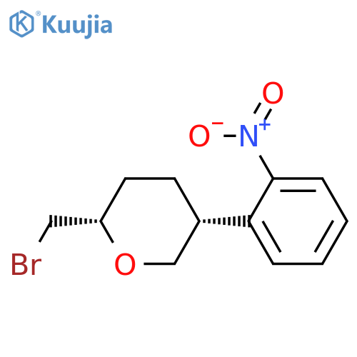 (2S,5R)-2-(bromomethyl)-5-(2-nitrophenyl)oxane structure