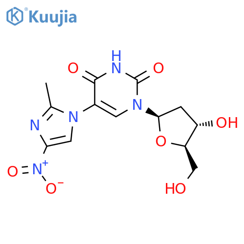 Uridine, 2'-deoxy-5-(2-methyl-4-nitro-1H-imidazol-1-yl)- structure