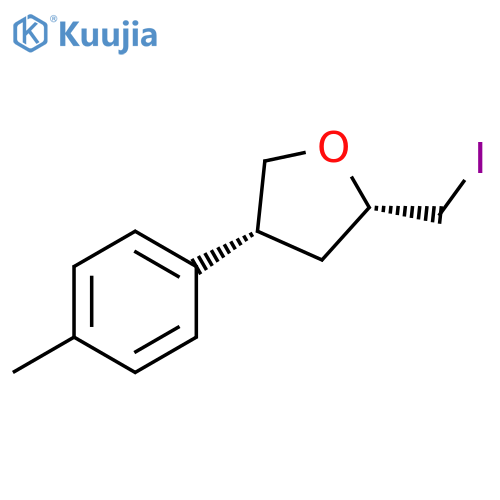 (2S,4R)-2-(iodomethyl)-4-(4-methylphenyl)oxolane structure