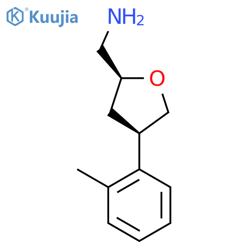 (2S,4R)-4-(2-methylphenyl)oxolan-2-ylmethanamine structure
