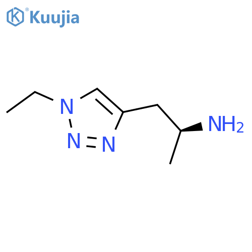 (2S)-1-(1-Ethyl-1H-1,2,3-triazol-4-yl)propan-2-amine structure